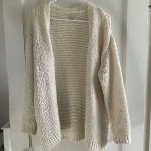 Cable Knit Ivory Cardigan